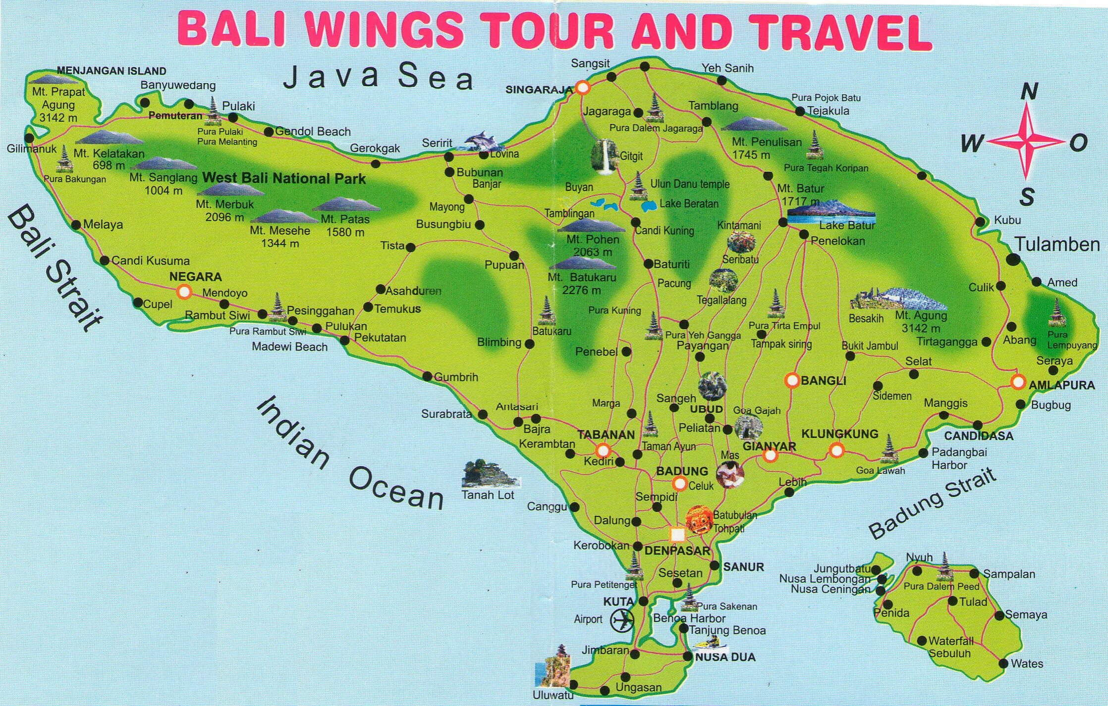 Размер бали. Остров Бали на карте. Остров Бали Убуд на карте. Карта острова Бали с районами. Курорты Бали на карте.