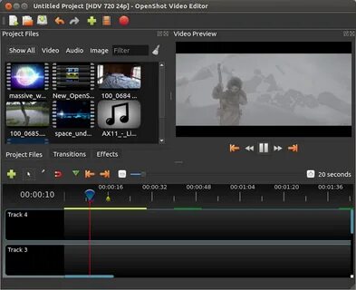 Openshot video editor