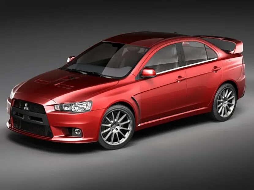 Mitsubishi Lancer EVO X 3d model. Mitsubishi Lancer 3 поколение. Митсубиси Лансер 10 3d.