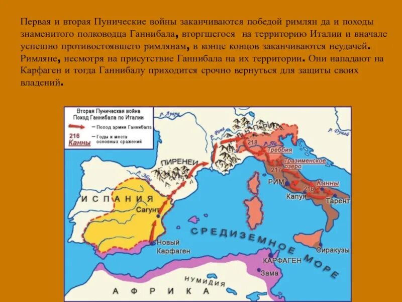 Места сражений 2 Пунической войны. Пунические войны карта поход Ганнибала. Территория карфагена к началу 1 пунической войны