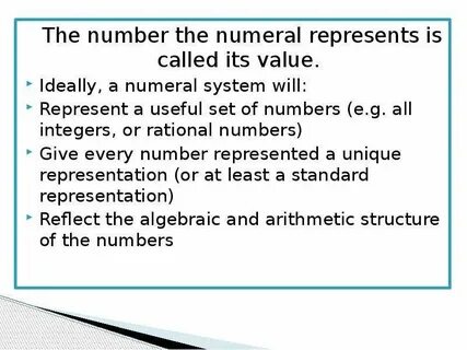 The numbers are represented