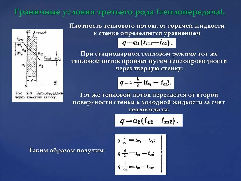 Стационарная теплопроводность при граничных условиях третьего рода. Граничные условия первого рода для уравнения теплопроводности. Теплопроводность. Граничные условия третьего рода теплопередача.