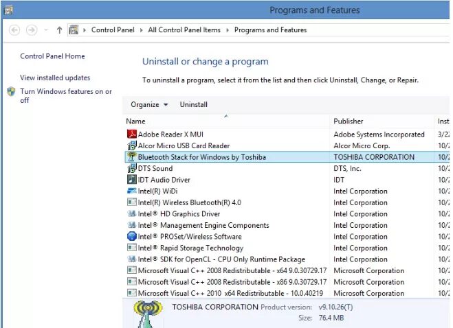 Toshiba Bluetooth Stack. Intel Wireless Bluetooth. Intel Corporation Bluetooth. Intel Wireless Bluetooth Driver.