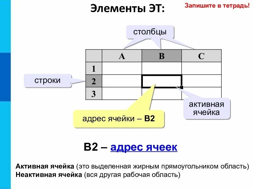 Обработка числовой информации в таблицах. Обработка числовой информации в таблицах