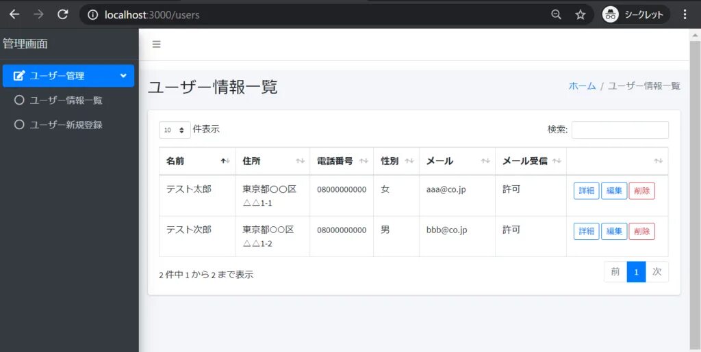 Localhost 3000 api. Юзер 3000.