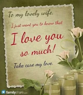 Wife loves