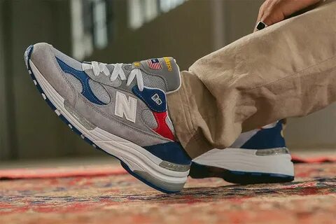 DTLR New Balance 992 Varsity Release New Balance 992 Grey Red Blue Release ...