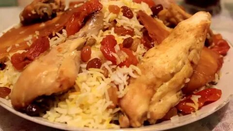 Азербайджанский плов с курицей и сухофруктами