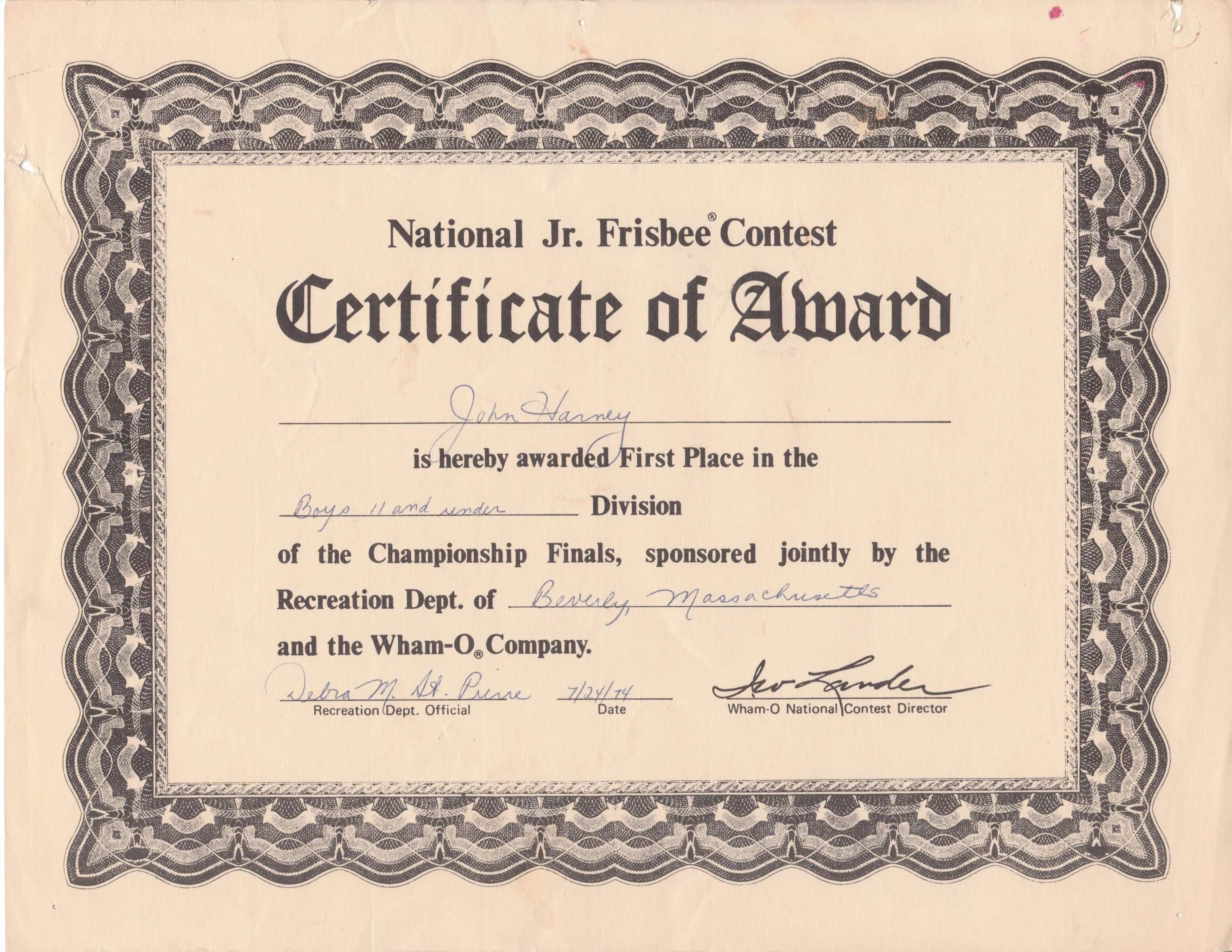 Peer certificate