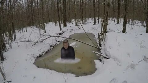 Яма зимой