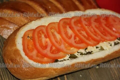 Батон с фаршем