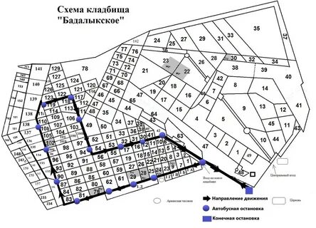 Схема островецкого кладбища