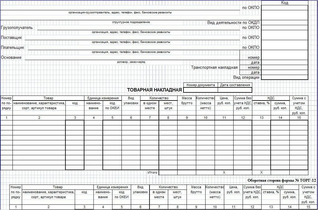 Образцы форм торг. Форма накладной торг 12 в эксель. Накладная формы торг 12 образец. Форма накладной торг 12 для ИП без НДС. Товарная накладная (торг-12, код формы по ОКУД 0330212).