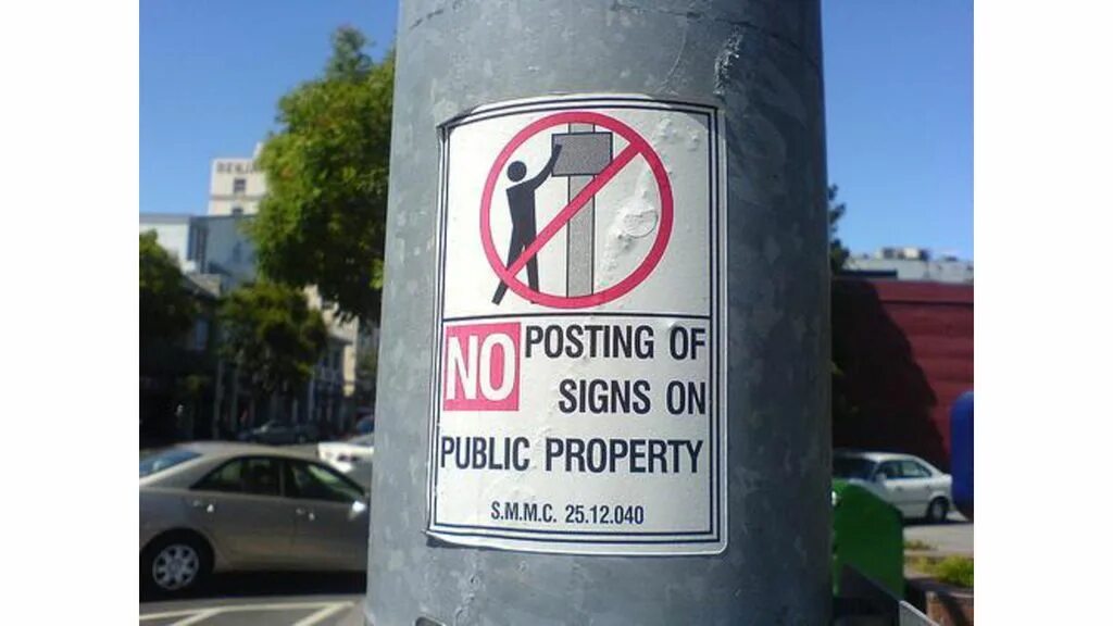 Signed posting