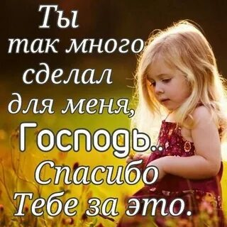 Сказать господу спасибо