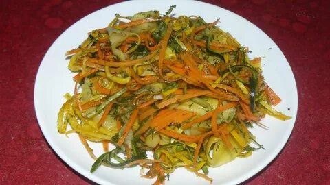 Кабачки с морковью по корейски