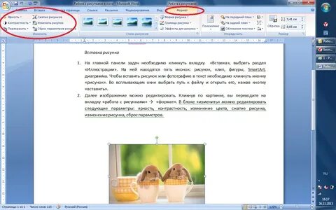 Изображения в курсовой работе