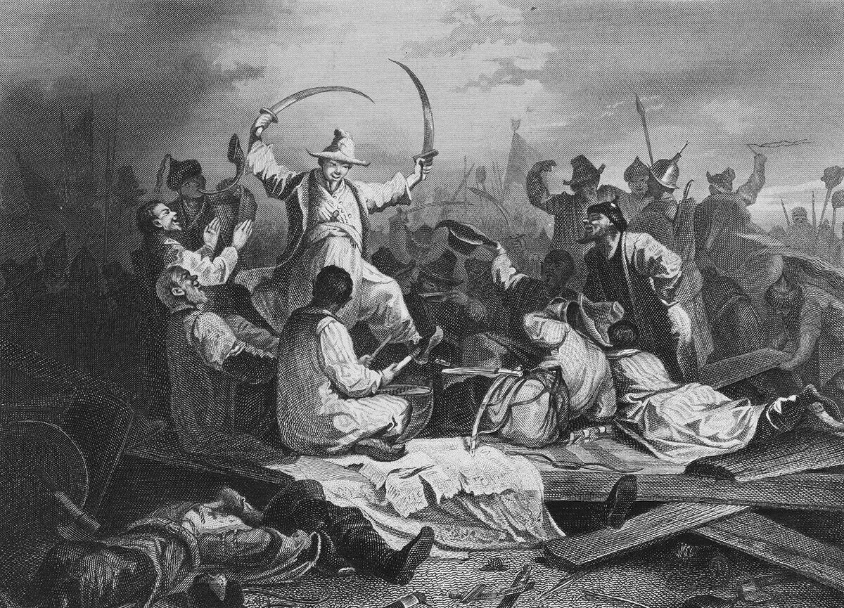 Хотя первый рейд монголов был. Татары, пирующие после битвы на калке. пир монголов на реке калке картина. пир монголов на реке калка. киргиз-кайсаки.