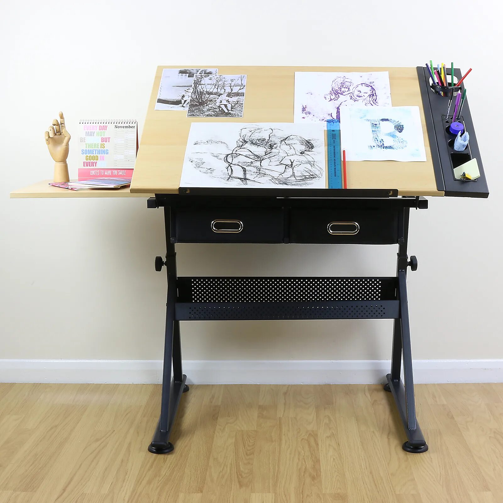 Drawing board. Bird drawing. boat drawing. tabletop drawing board.