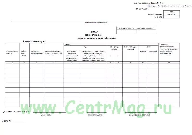 Приказ распоряжение о предоставлении отпуска работнику форма т-6. О предоставлении отпуска работникам форма т-6а. Приказ о предоставлении отпуска работникам т-6а. Т6 приказ о предоставлении отпуска. Приказ распоряжение распоряжение о предоставлении отпуска