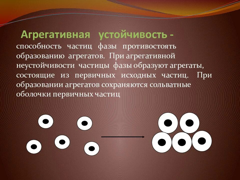 Частицы 2 фазы. Агрегативная устойчивость эмульсий. Факторы агрегативной устойчивости эмульсий. Агрегативная и седиментационная устойчивость. Кинетическая и агрегативная устойчивость аэрозолей.