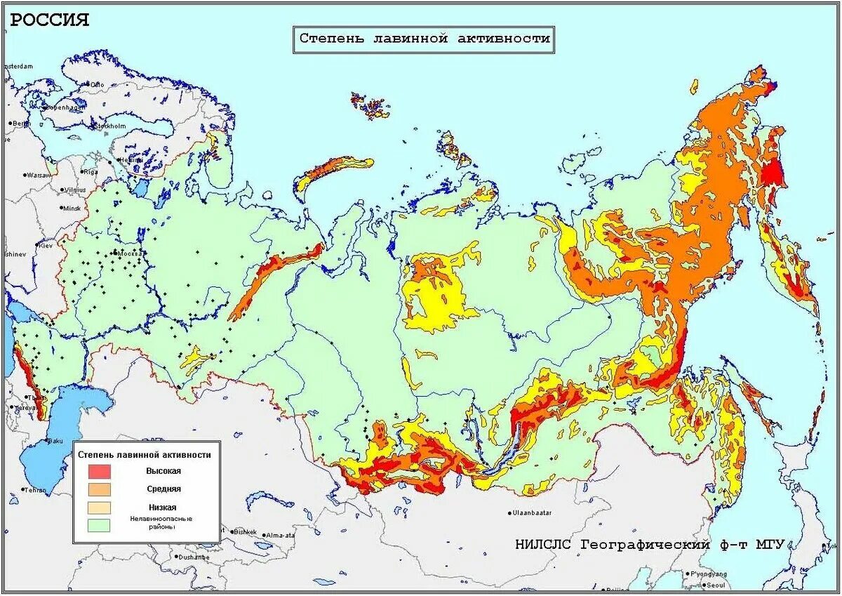 Наиболее подвержены. Карта лавинной опасности России. Опасные снежные лавины на территории России. Снежные лавины районы распространения в России. Горы с которых возможны сходы Лавин Россия карты