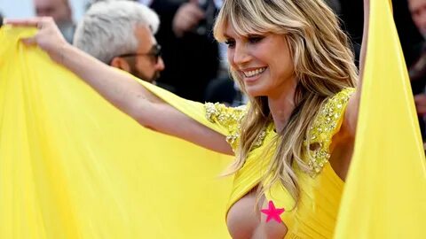 Nippelblitzer auf Red Carpet: Heidi Klum zeigt ihre Brüste! 
