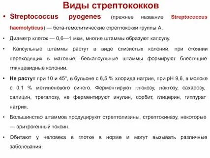 Препараты для лечения стрептококков