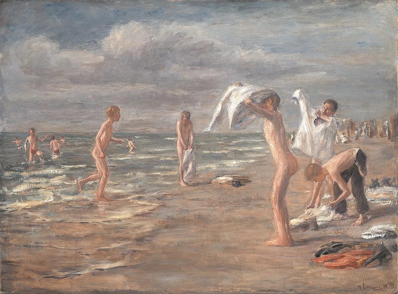 Макс Либерман Bathing boys. Макс Либерман картины. Макс Либерман картины море. Картины художника Либерман Макс Max Liebermann.