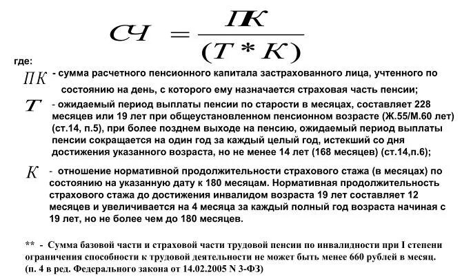 Формула расчета пенсии по инвалидности расчет. Размер трудовой пенсии по инвалидности определяется по формуле. Размер трудовой пенсии по инвалидности формула. Формула расчета страхового стажа.