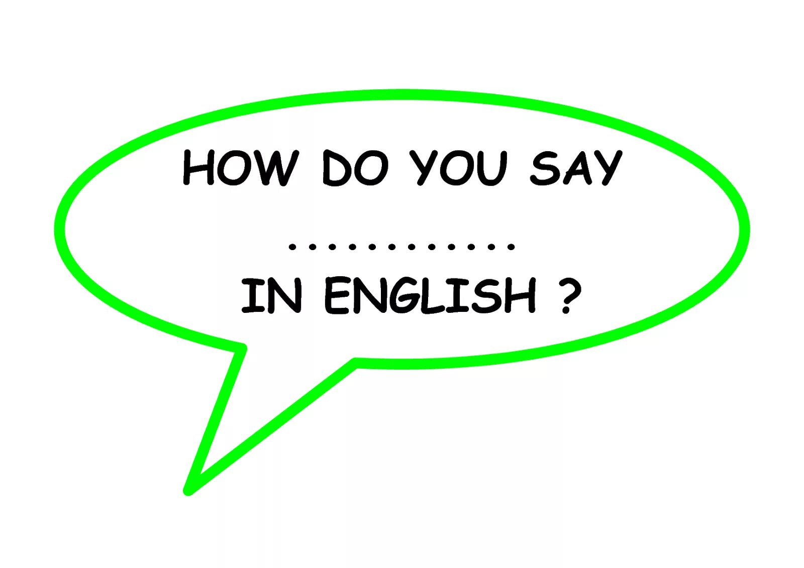 How do you say in English. Say it in English. How do you say that in English. How to say this in English.