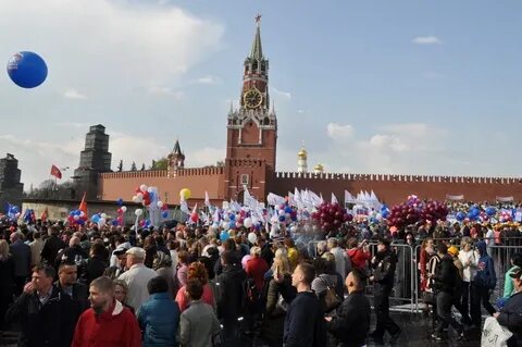 Демонстрация на красной площади