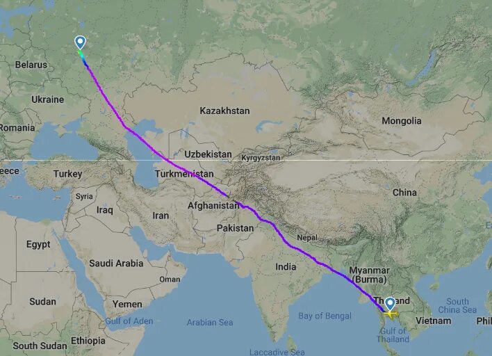 Полет в бангкок. Маршрут самолета Новосибирск Бангкок. Маршрут самолета Москва Бангкок. Схема полета Москва Бангкок. Москва Тайланд.