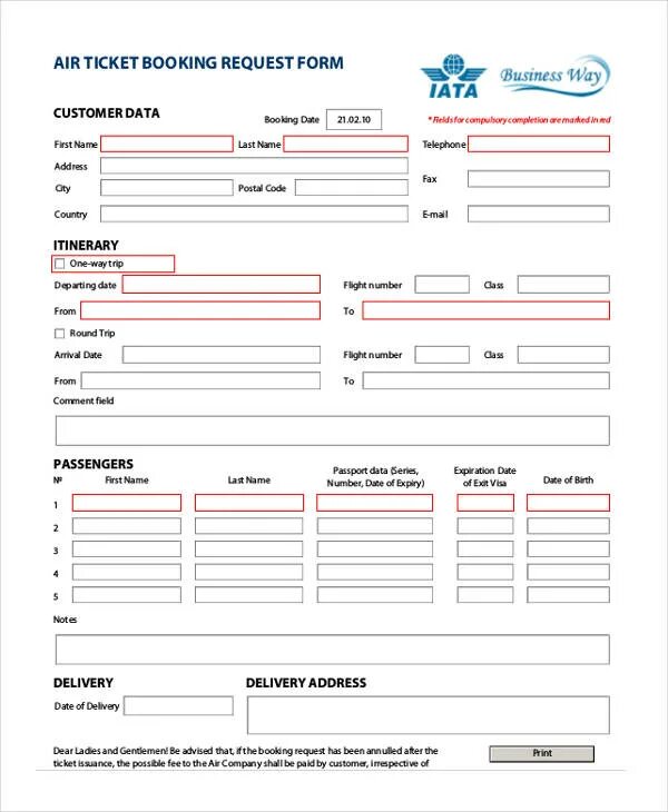Flight form. Form air ticket. booking form. reference request forms шаблон. travel booking form.
