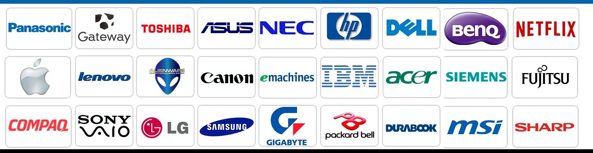 Какие марки ноутбуков. Производители компьютерной техники. Фирмы производители ноутбуков. Эмблемы производителей ноутбуков. Марка производителя компьютера.