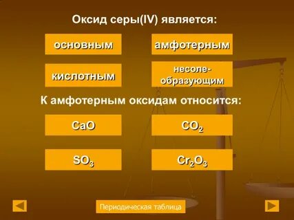 So2 основной амфотерный кислотный