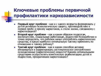 Программа основы профилактики