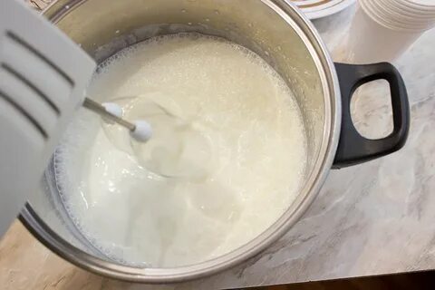 Кефир со сметаной