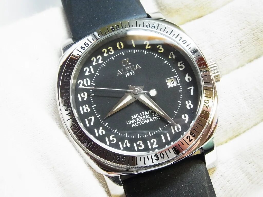 Магазин часов альфа. Часы Alpha 1993. Часы Alpha Military Universal time. Наручные часы Alpha 24-hour “Military Universal time” watch Review. Alpha Military 24 hours Automatic watch.