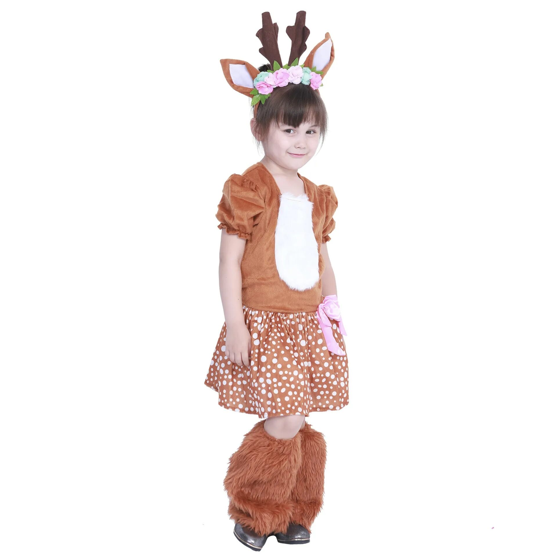 Костюм оленя. Костюм олененка для девочки. Костюм оленя для девочки. Карнавальный костюм оленя для девочки.