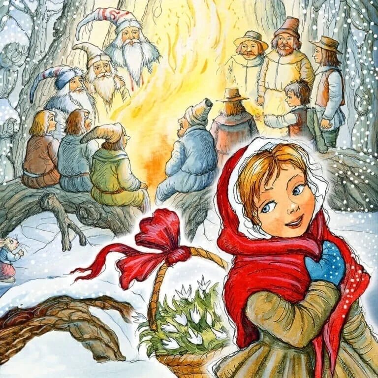 Двенадцать месяцев советский мультфильм. «двенадцать месяцев» 1943. Иллюстрация к сказке 12 месяцев. Маршак двенадцать месяцев мультфильм. Двенадцать месяцев маршак иллюстрации.