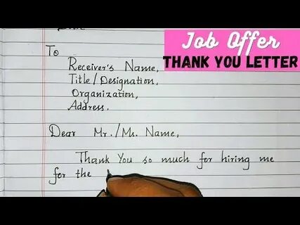 Thank you letter 8 класс