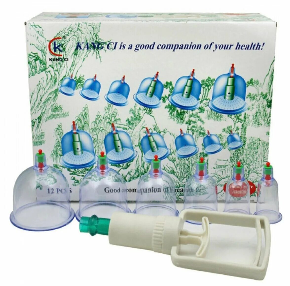 вакумаг вакуумные банки с вакууматором 12 шт. набор массажных вакуумных банок для хиджамы (12 шт). вакуум с 12. вакуумные массажные банки - набор 12 шт (все размеры банок + насос). банки вакуумные вакумаг ys-0012 с насосом-вакууматором №12.