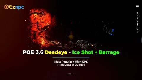 POE 3.8 Ice Shot/Barrage Deadeye Build.