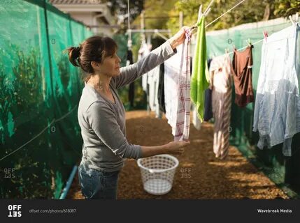 Hang up washing