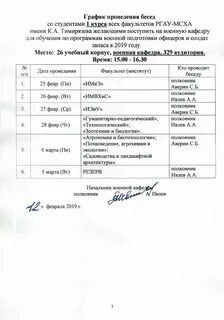 Мсха тимирязева расписание