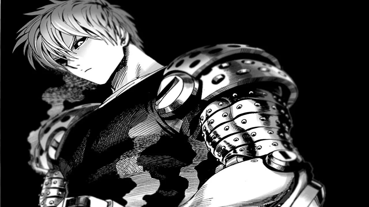 Genos sans. Генос Ванпанчмен. One Punch man Генос Манга. Мурата Генос. Киборг горилла Ванпанчмен.