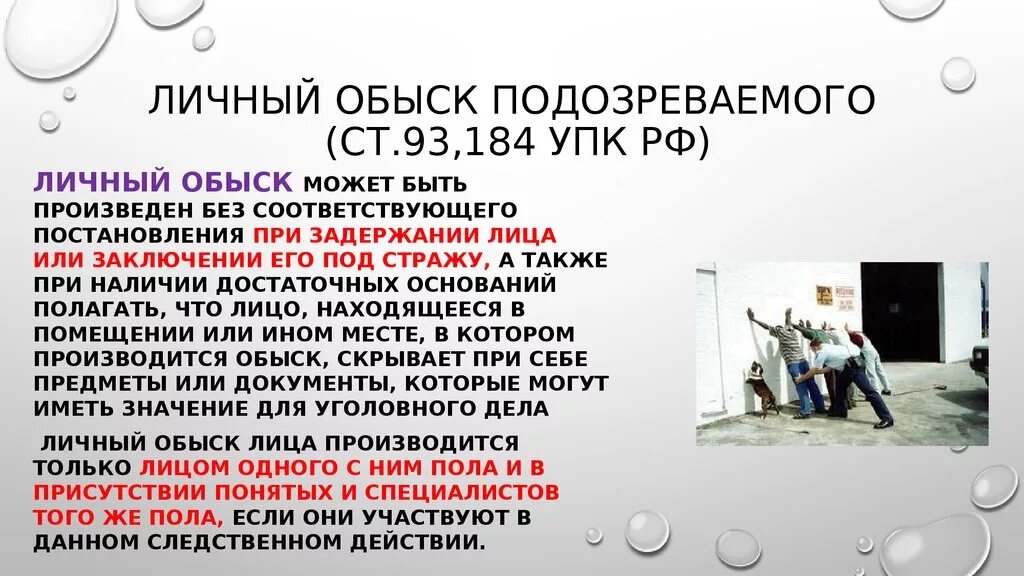 90 упк рф. Обыск подозреваемого. Обыск следственное действие. Личный обыск при задержании. Личный обыск это следственное действие.