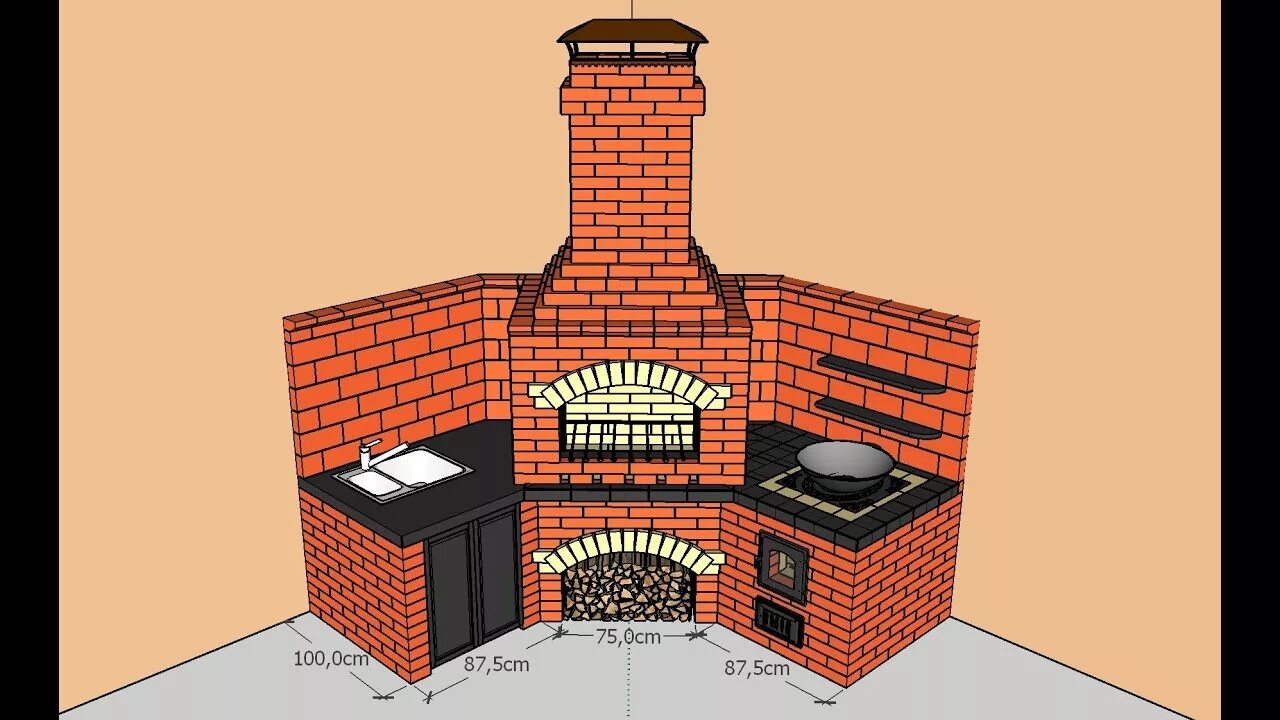Размер печки под мангал. Порядовка углового мангального комплекса. Угловой кирпичный мангал порядовка. Угловое барбекю с печью порядовка. Угловой комплекс барбекю мойка мангал казан порядовка.