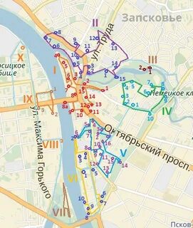 Остановки псков карта